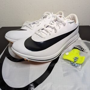 NIKE Mens Sizes Triple Jump Elite 2 Track Spikes White Black Orange New